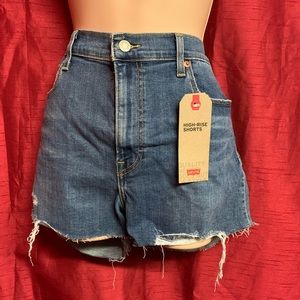 Levi’s High Rise Ripped Shorts Size 16 (33W)